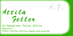 attila feller business card